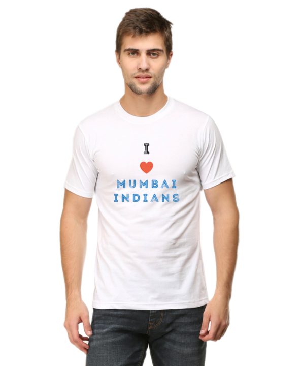 I Love Mumbai Indians IPL T-Shirt - White