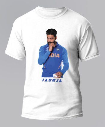 Jadeja-Cricket-White-T-Shirt