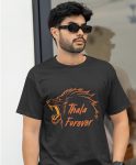 MS Dhoni – Thala Forever T-Shirt Online Shopping – Black Color