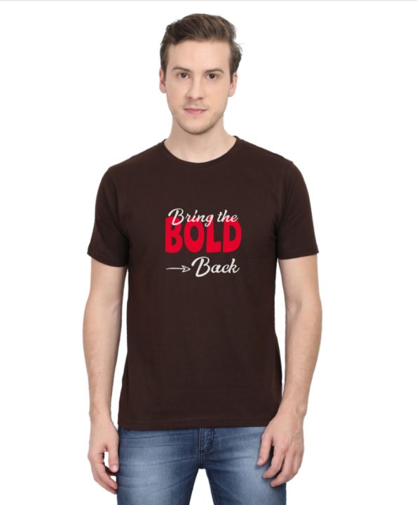 RCB Bring The Bold Back IPL T-Shirt - Coffee Brown