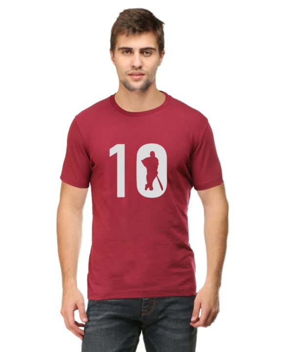 Sachin Tendulkar 10 T-Shirt Maroon