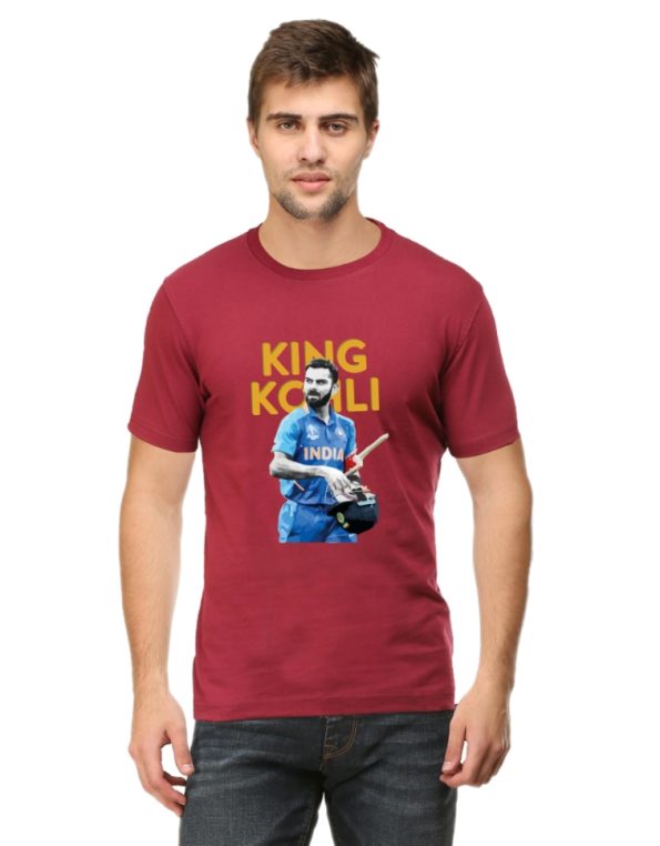 The King Kohli IPL T-Shirt - White - Maroon