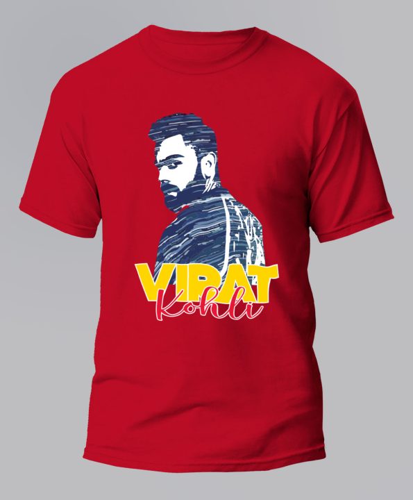 The-King-Virat-Kohli-Red-T-Shirt