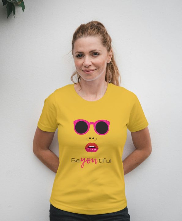 Beyoutiful Women’s MUsted Yellow T-Shirts - Style, Comfort, and Confidence