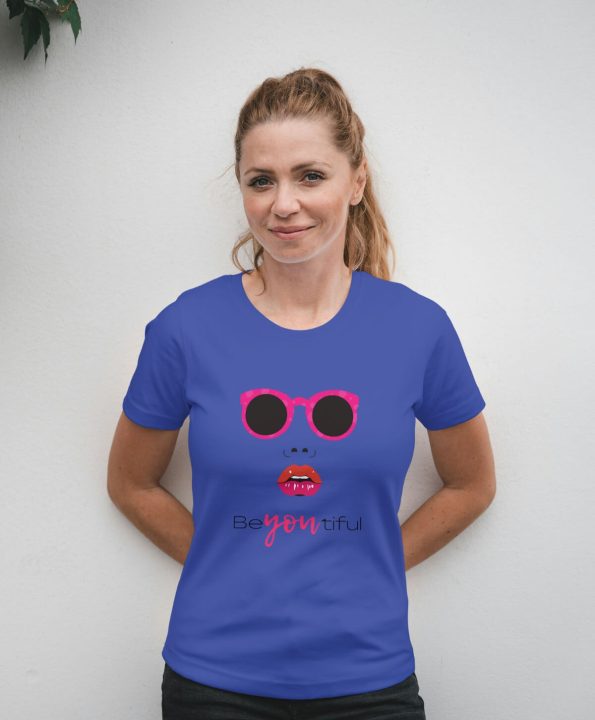 Beyoutiful Women’s Royal Blue T-Shirts - Style, Comfort, and Confidence