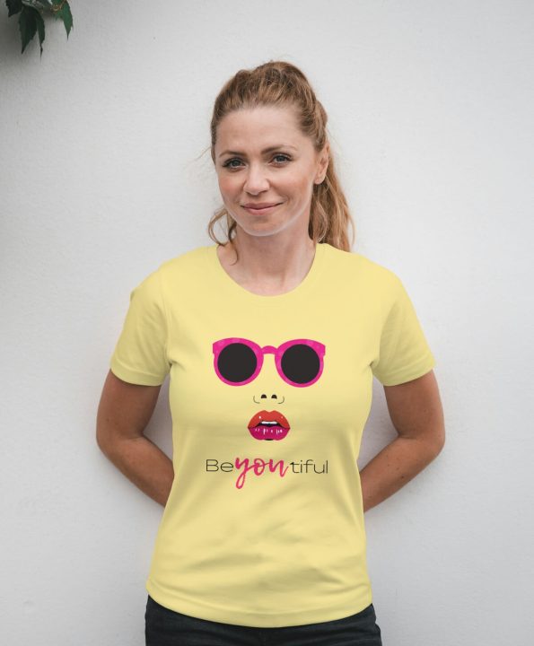 Beyoutiful Women’s Yellow T-Shirts - Style, Comfort, and Confidence