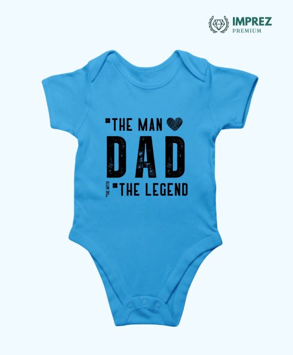 DAD The Legend Rompers - Best Dad Orchid Rompers for Your Baby