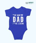 DAD The Legend Rompers – Best Dad Sky Blue Rompers for Your Baby