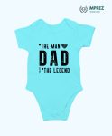 DAD The Legend Rompers - Best Dad Sky Blue Rompers for Your Baby