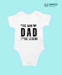 DAD The Legend Rompers – Best Dad Sky Blue Rompers for Your Baby