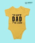 DAD The Legend Rompers – Best Dad Sky Blue Rompers for Your Baby