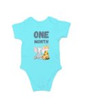 Elephant and Giraffe Unisex Baby Romper for Milestone – 1 Month