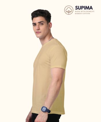 Supima Beige T-Shirts - Ultimate Comfort & Elegance 2