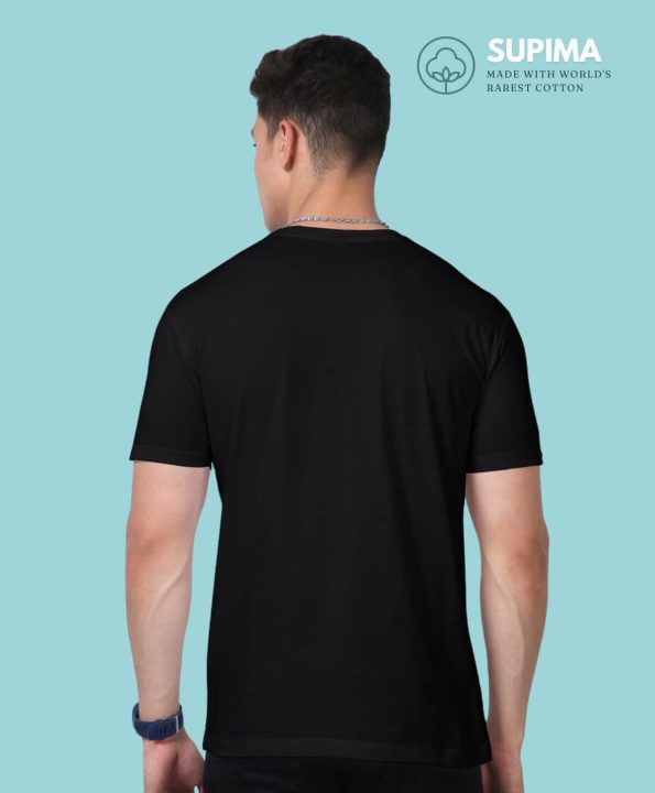 Supima Black T-Shirts - Premium Comfort and Durability -3