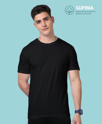 Supima Black T-Shirts - Premium Comfort and Durability