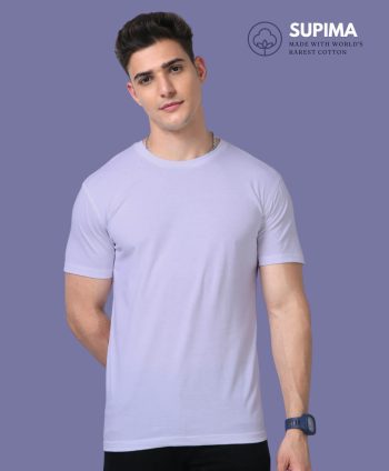 Supima Lavender T-Shirts - Luxurious Comfort