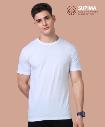 Unisex Supima White T-Shirts