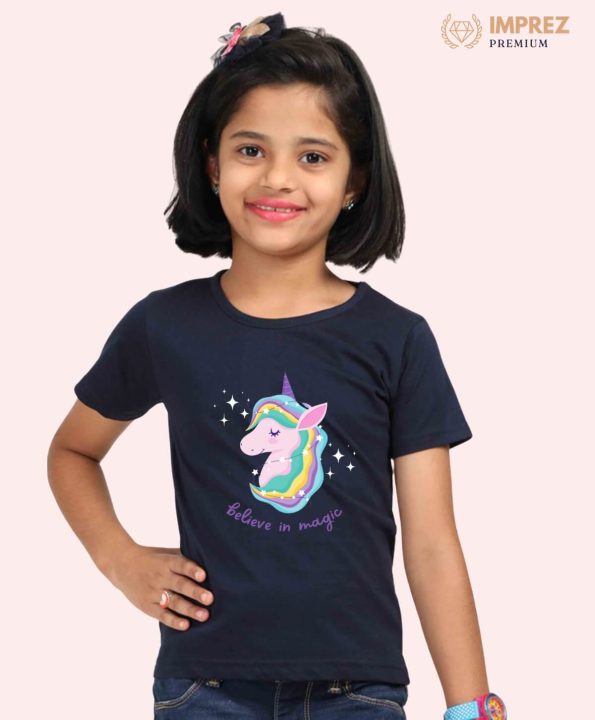 Buy Believe in Magic Tee - Navy Blue T-Shirt