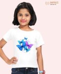 Flying Butterflies T-Shirt – Kids Navy Blue T-Shirts