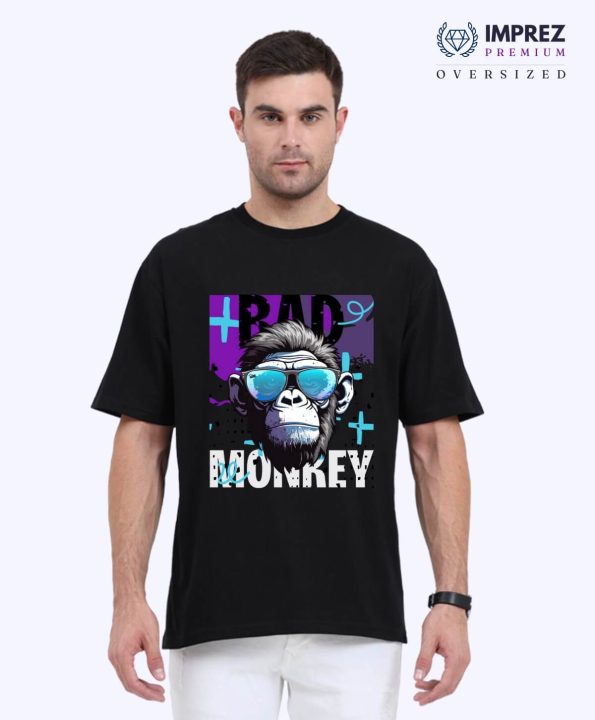 Bad Monkey Oversized Black T-Shirt