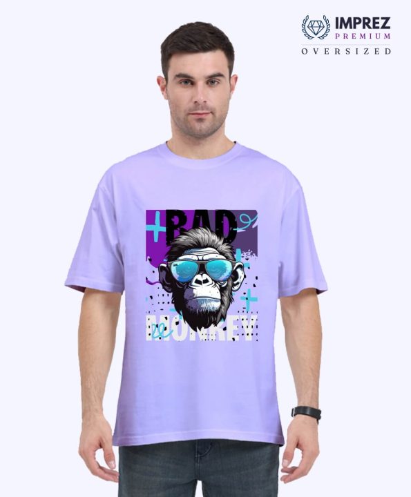 Bad Monkey Oversized Lavander T-Shirt