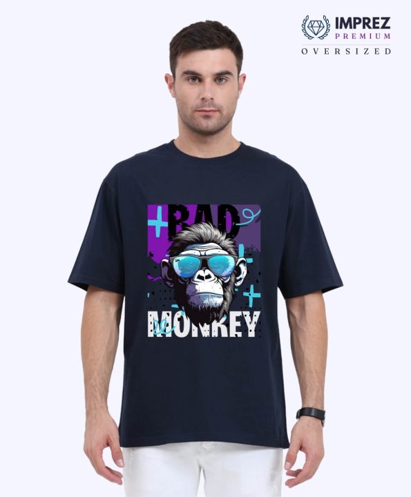 Bad Monkey Oversized Navy Blue T-Shirt