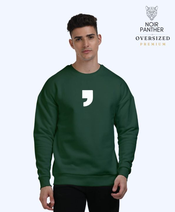 Just the Beginning Oversized Sweatshirt Men Green T-Shirt