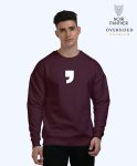 Just the Beginning Men Oversized Sweatshirt White-T-Shirt