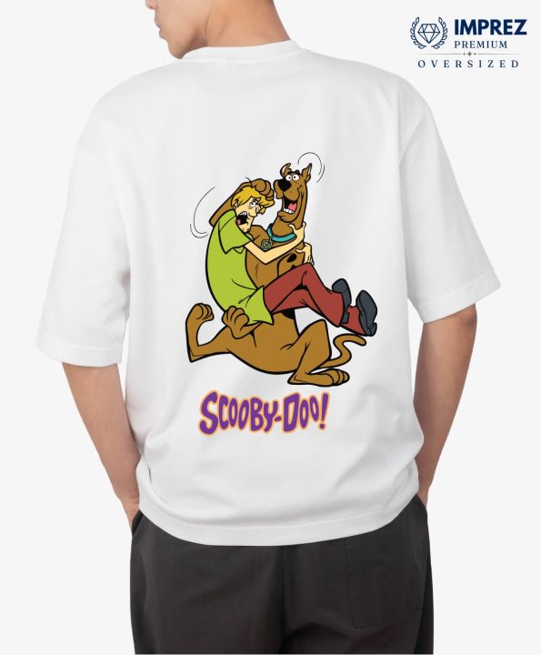 Scooby-Doo White Oversized Premium T-Shirt