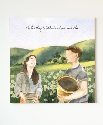 Best thing to hold onto in life is each other - Canvas Wall Art