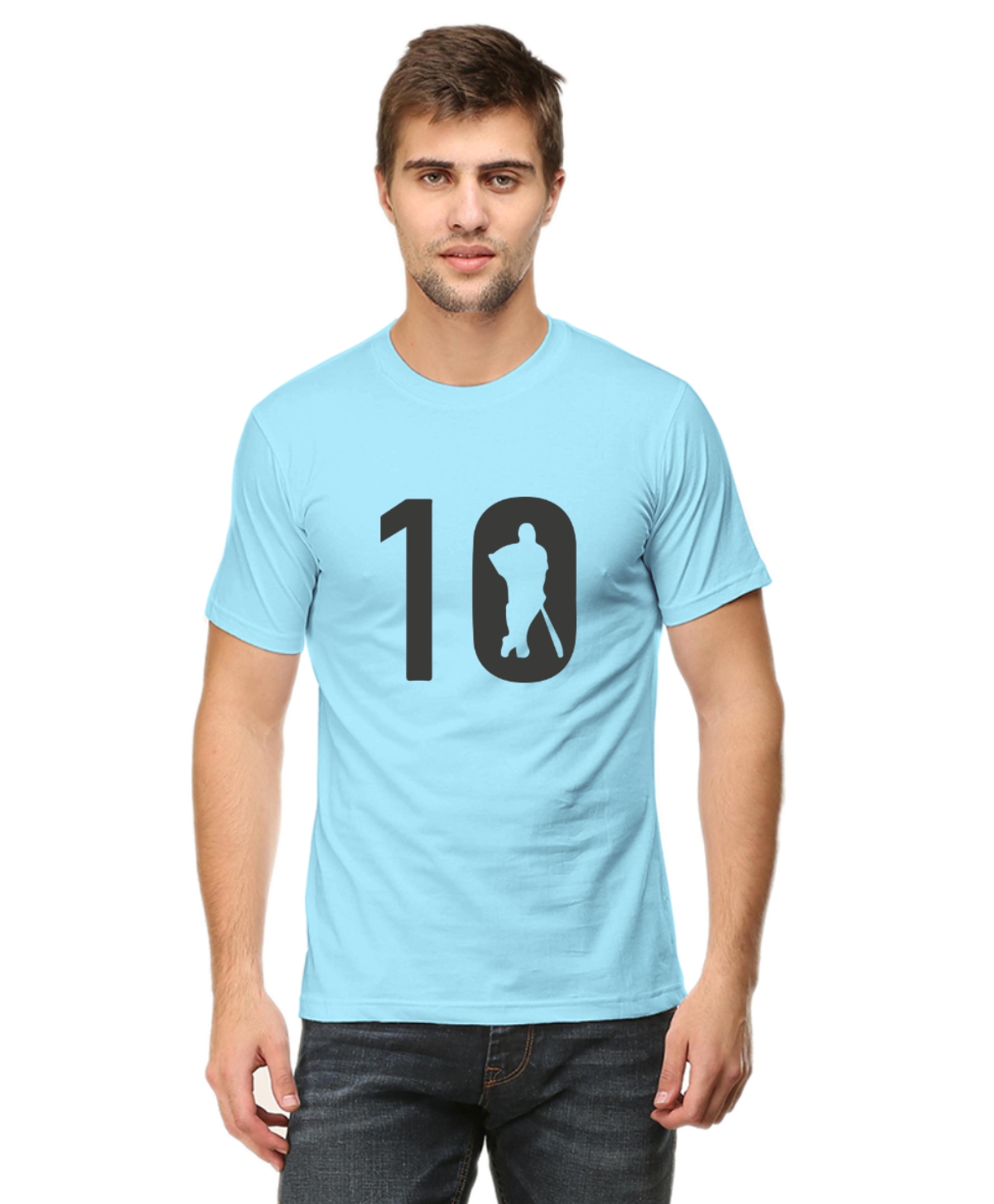 Sachin Tendulkar 10 T-Shirt - Baby Blue Sachin Tendulkar 10 T-Shirt - Baby Blue