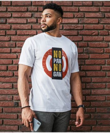 Buy No Pain No Gain T-Shirt - Motivational Workout Tee in India