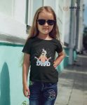 DAD Love Girls Navy Blue T-Shirt – Perfect Gift for Little Girls