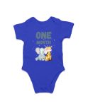 Elephant and Giraffe Unisex Baby Romper for Milestone – 1 Month
