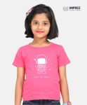 Lost In Space – Girls Premium Black T-Shirt – Cosmic Comfort & Style