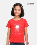 Lost In Space – Girls Premium Black T-Shirt – Cosmic Comfort & Style
