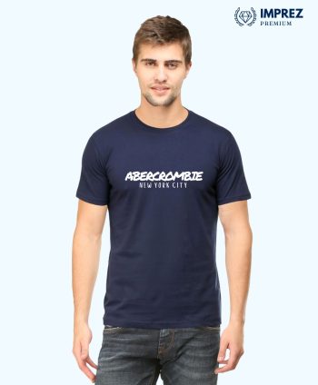 abercrombie navy blue t shirt
