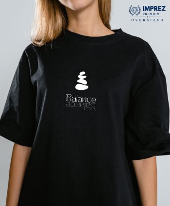 Balance Women Oversized Premium T-Shirt by Imprez
