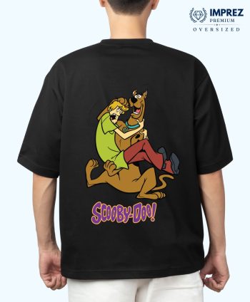 Scooby-Doo Black Oversized Premium T-Shirt