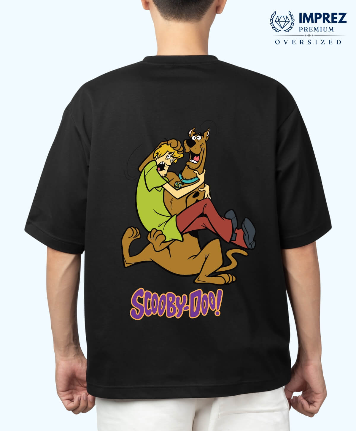 Scooby-Doo Black Oversized Premium T-Shirt Scooby-Doo Black Oversized Premium T-Shirt